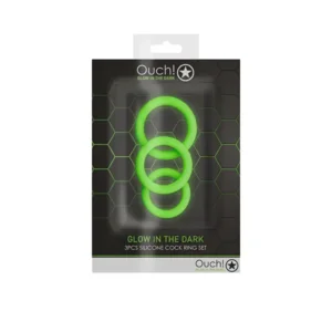 Ouch! Glow in the Dark Cockringset 3 Stuks