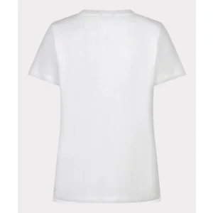 Esqualo T-shirt: Off White / Chili Red, Korte mouw ( ESQ.318 )