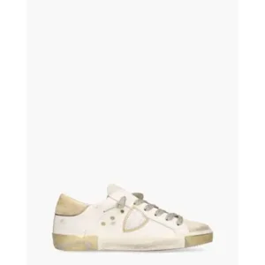 Philippe Model PRSX Low Wit/Goud Damessneakers