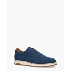 Rehab Nolan Knit Blauw Heren Veterschoenen