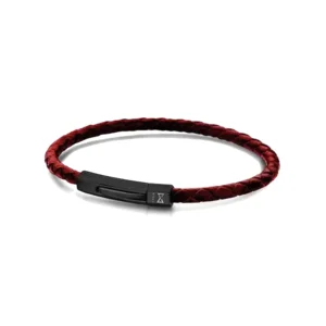 Wolf Armband leer (rood)