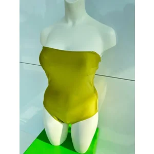 Ocean Couture Modern strapless voorgevormd badpak in groen