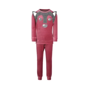 Charlie Choe Pyjama Meisjes: Velours, Cassis ( CHoe.4 )