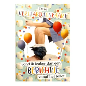 Kaart - Fun - Verjaardagskaart leuker dan een berichtje - BWH10-A