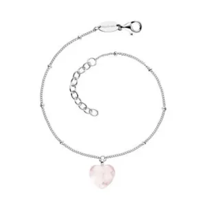 Engelsrufer Armband ERB-HEART-RQ met hartje in  roze kwarts