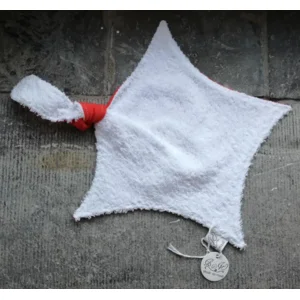 Knuffelster - Knuffeldoekje Handgemaakt Oranje zonder bijtring