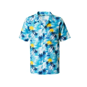 Shirt - Hawaii - Blauw - L/XL