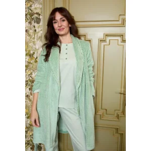 Egatex dames Pyjama: Groen, Lange mouwen ( EGA.508