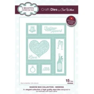 Creative Expressions Die The Shadow Box Collection Wedding