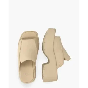 UGG New Heights Slide Mustard Seed Damesslippers