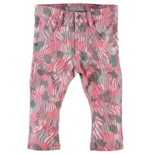 name-it Broek Flannie mini slim (Roos)