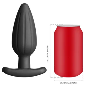 ElectraStim Silicone Noir Rocker Butt Plug 13 cm
