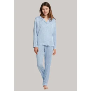 Schiesser – Comfort Fit – Pyjama – 173770 – Hel Blauw