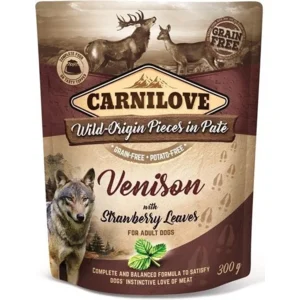 Carnilove Rendier met aardbei blaadjes 300 gram