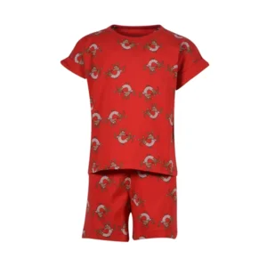 Woody Meisjes Pyjama Felrood Met Hond 201-1-PZG-Z/937