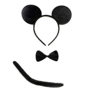 Verkleedset - Muis - Diadeem, staart & strik