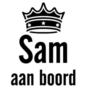 Autosticker Gepersonaliseerd Kroon