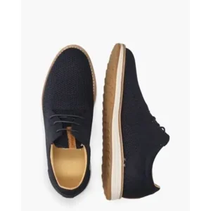 Rehab Nolan Knit Donkerblauw Heren Veterschoenen