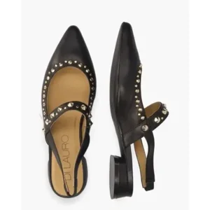 Di Lauro Walline Zwart Dames Slingbackloafers