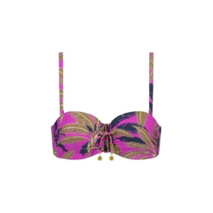 Cyell Palm Springs strapless bh in paars en blauw