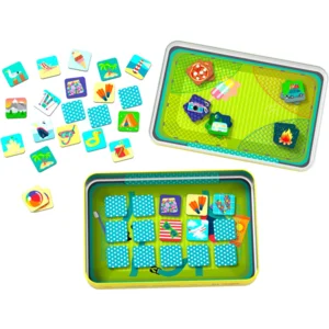 Spel - Reisspel - Vakantiememo - Magnetisch - In blik - 3+