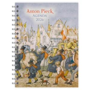 Bureau agenda - 2026 - Anton Pieck - Fanfare - Met spiraal - 17,6x23,8cm