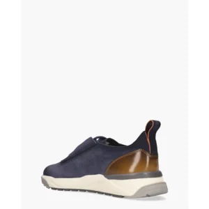 Santoni 22032 Donkerblauw Herensneakers