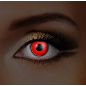 UV Rode Kleurlenzen – Weeklenzen Zonder Sterkte – Voor Duivels, Heksen & Horror Cosplay – Halloween Special