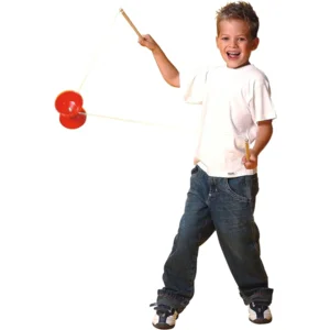 Diabolo - Rubber kegel - Houten stokken - Willekeurig geleverd - 1st.