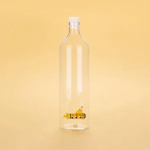 Balvi Waterfles Karaf Onderzeeër Geel Glas 1.2L