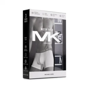 Michael Kors Mesh Tech 3-pack herenshorts in zwart
