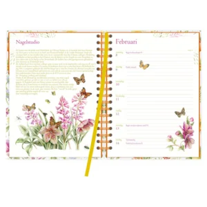 Agenda - Gele bloemen - Janneke Brinkman - Spiraal - 2027 - 17,5x23,5cm