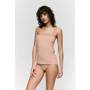 Sarda Carreras top in huidskleur