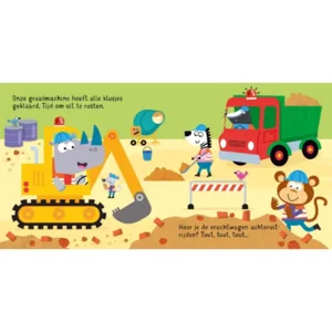 Boek - Meerijden op een graafmachine!  - Met geluid