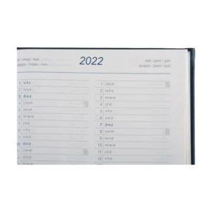 Agenda - 2022 - Europoint - Lederlook - 6-talig - Blauw