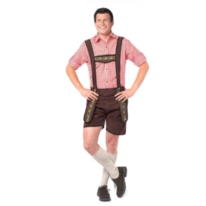 Oktoberfest - Lederhose - Johann - Donker bruin - Kort - S