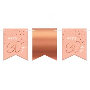 Vlaggenlijn - 30 jaar - Luxe - Roze, roségoud - 6m