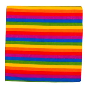 Bandana regenboog 55x55 cm - 100% katoen - voor volwassenen / unisex