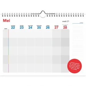 Familie weeknotitiekalender - 2023 - Omdenken - 17.3x23.4cm