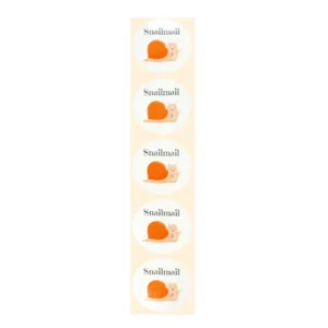 Stickers - Snailmail oranje - Rond - 4cm - 100st. - DBLS011