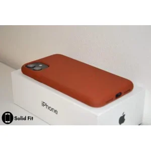 iPhone case/hoesje silicone  + 1x screenprotector glas Beige/ Bruin iPhone XR