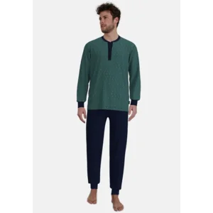 Gotzburg pyjama heren: Groen, katoen ( GOT.77 )