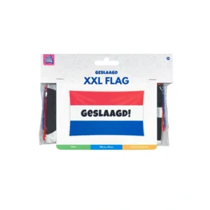 Vlag - Geslaagd - Rood, wit, blauw - 150x90cm