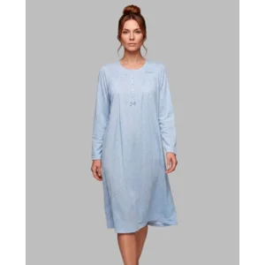 Egatex Nachthemd Dames: Blauw, 110cm, interlock ( EGA.558 )