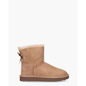 UGG Mini Bailey Bow II Rocky Oak Dames Enkelboots