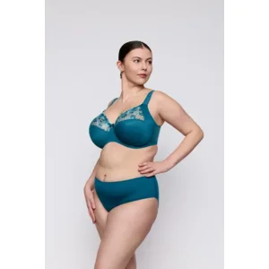 Prima Donna Deauville tailleslip in glanzend petrolblauw