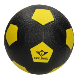 Bal - Voetbal - Rubber - Geel & zwart - Maat 5
