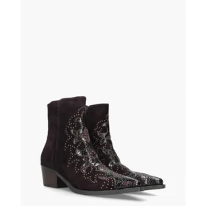 Di Lauro Carlotta Aubergine Dames Enkelboots