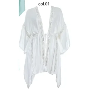 Olympia Dames strandkleed: Wit ( SUNF.232 )