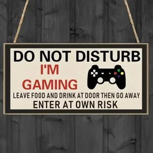 Deurbord Do Not Disturb I'm Gaming